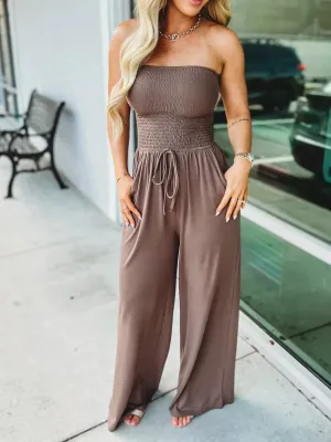 (2025 Nieuwjaar-Hot Sale)Newest Strapless Taille Jumpsuit