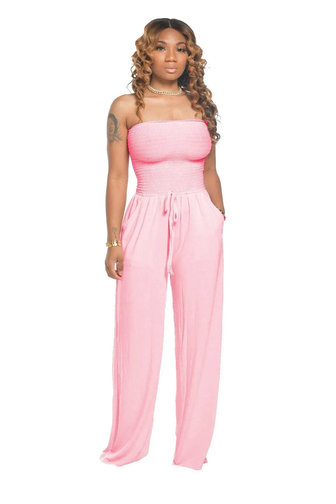 (2025 Nieuwjaar-Hot Sale)Newest Strapless Taille Jumpsuit