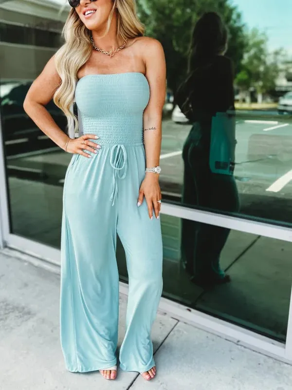 (2025 Nieuwjaar-Hot Sale)Newest Strapless Taille Jumpsuit