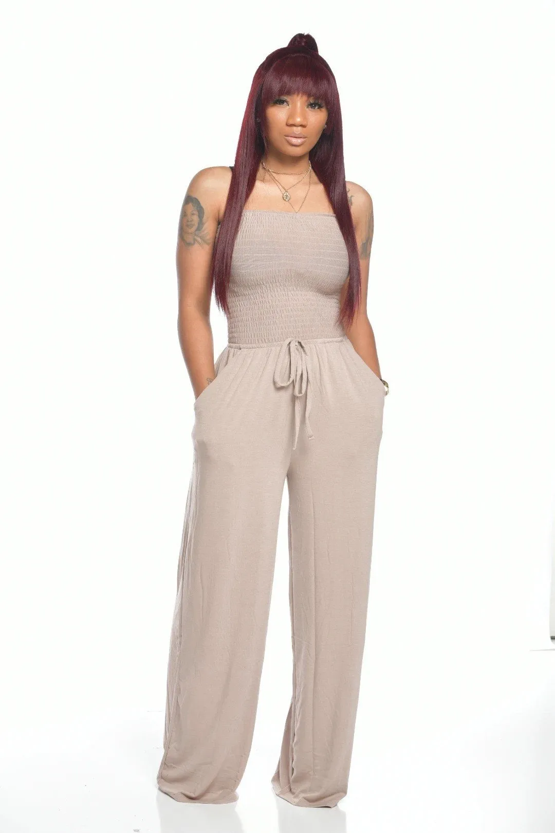 (2025 Nieuwjaar-Hot Sale)Newest Strapless Taille Jumpsuit