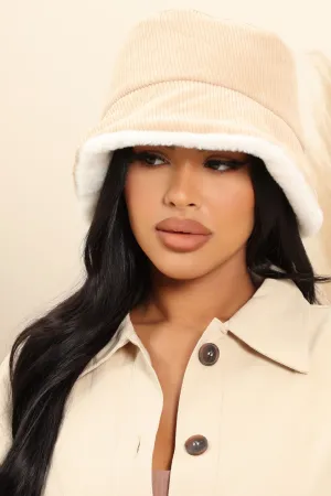 Adorable To Me Reversible Bucket Hat - Tan