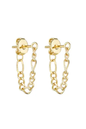 Baby Chain Earrings Gold