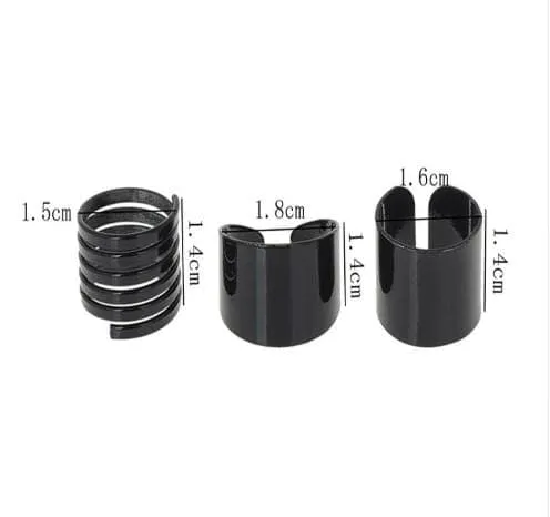 Black Midi Rings