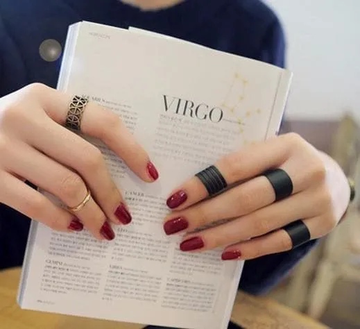 Black Midi Rings