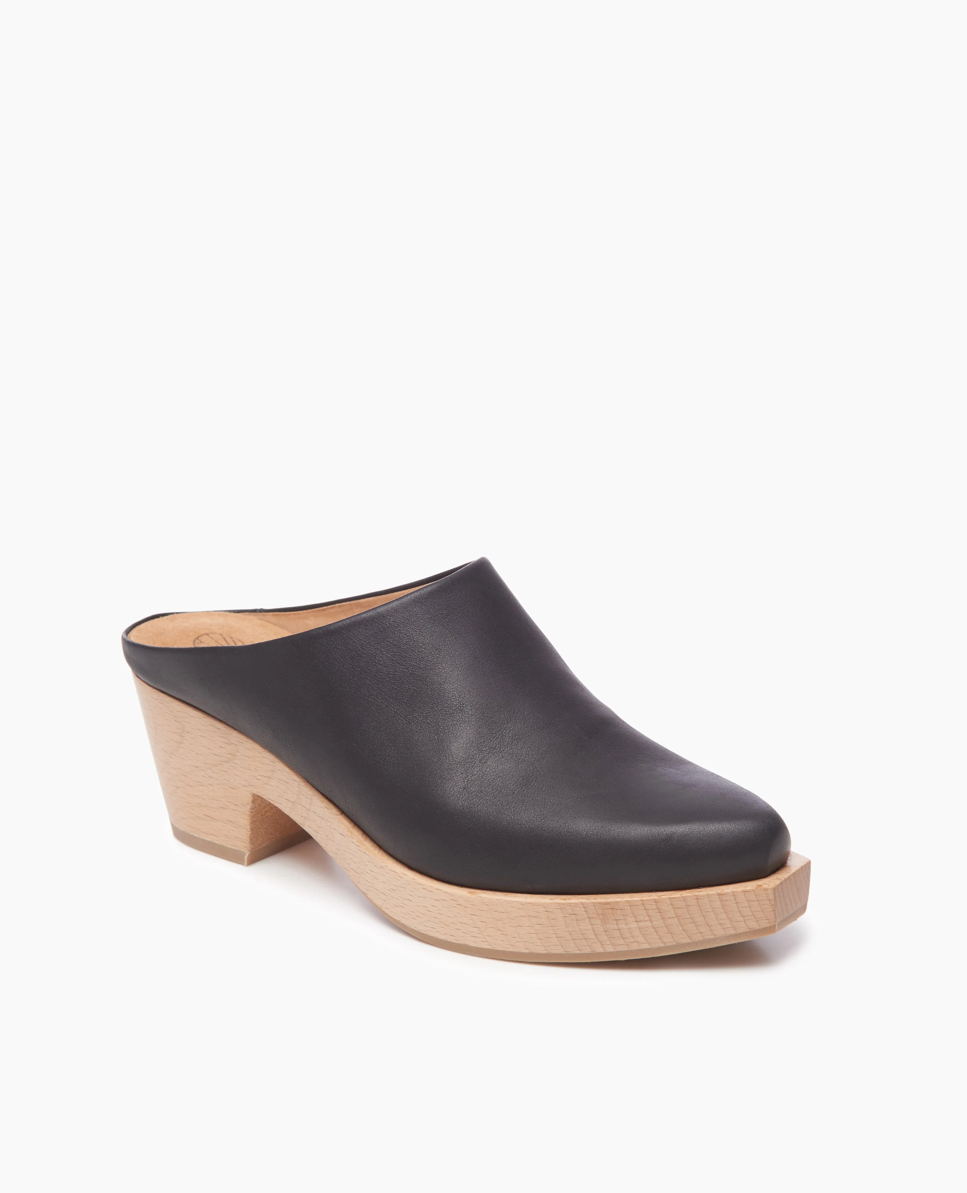 Coclico Kule Clog Black Leather