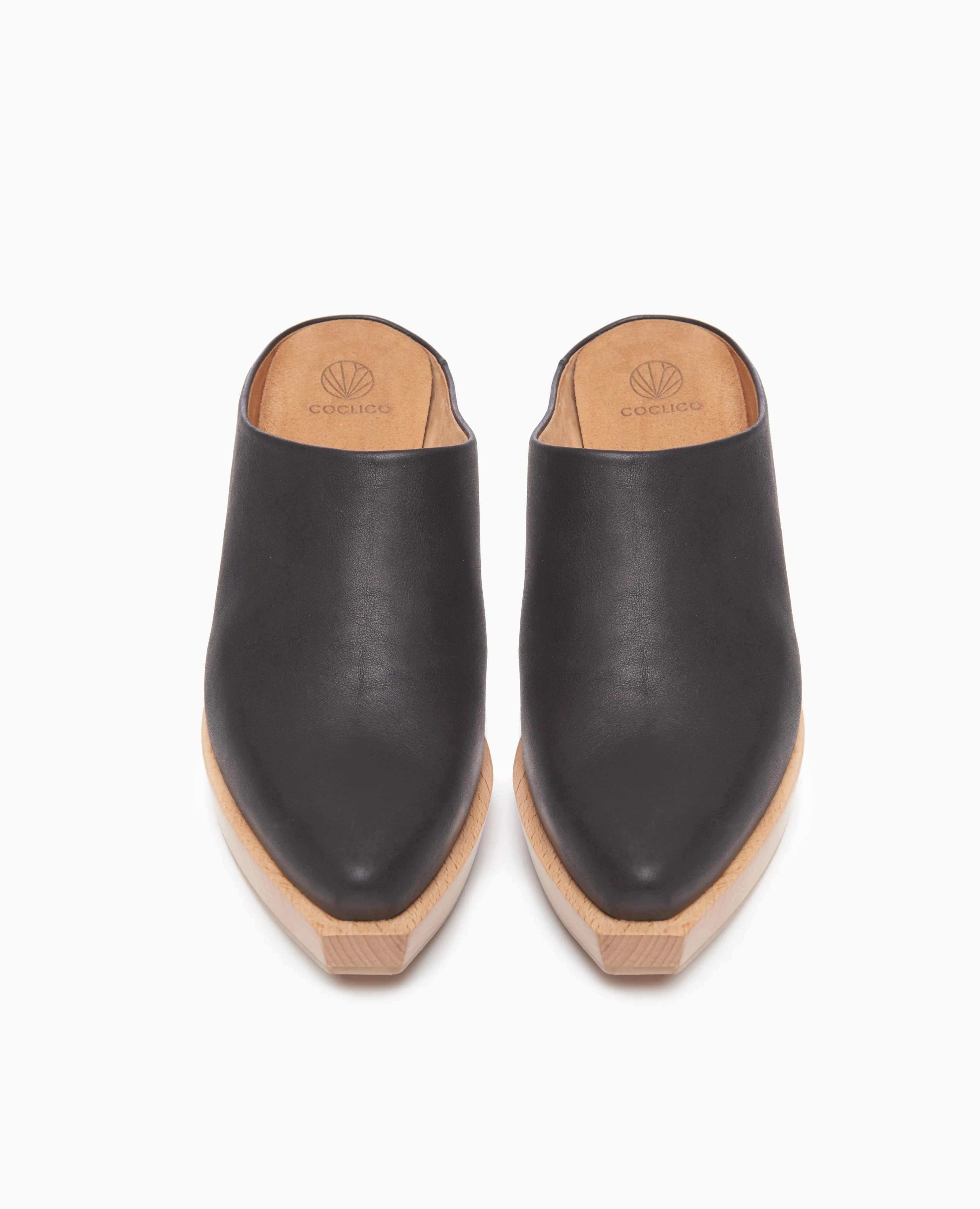 Coclico Kule Clog Black Leather