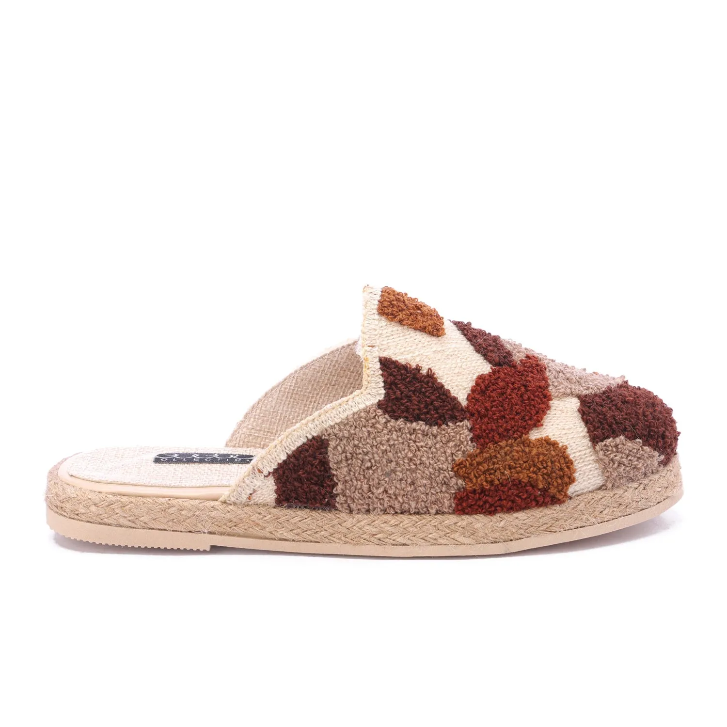 Cozy Luxe Woven Mules-Beige