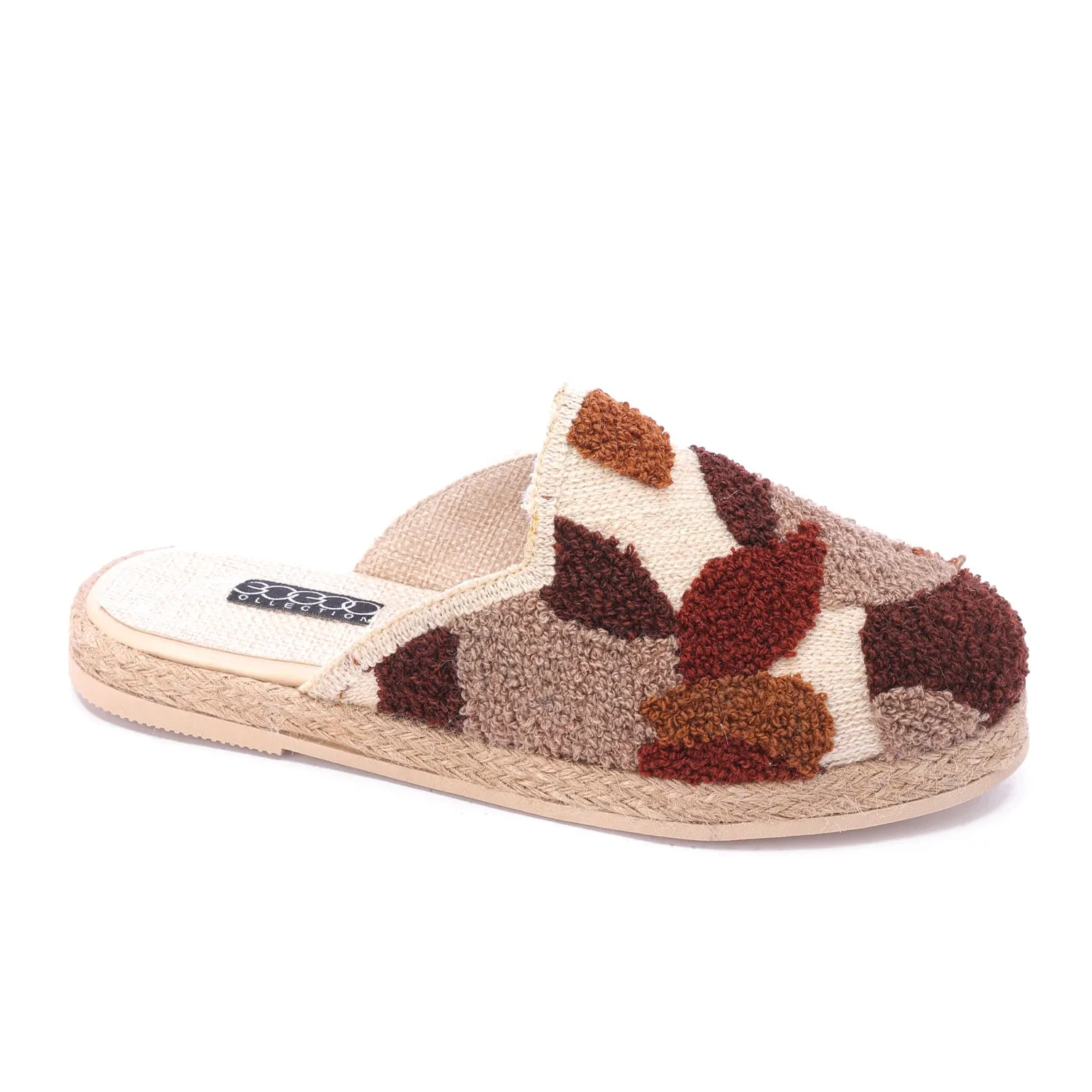 Cozy Luxe Woven Mules-Beige