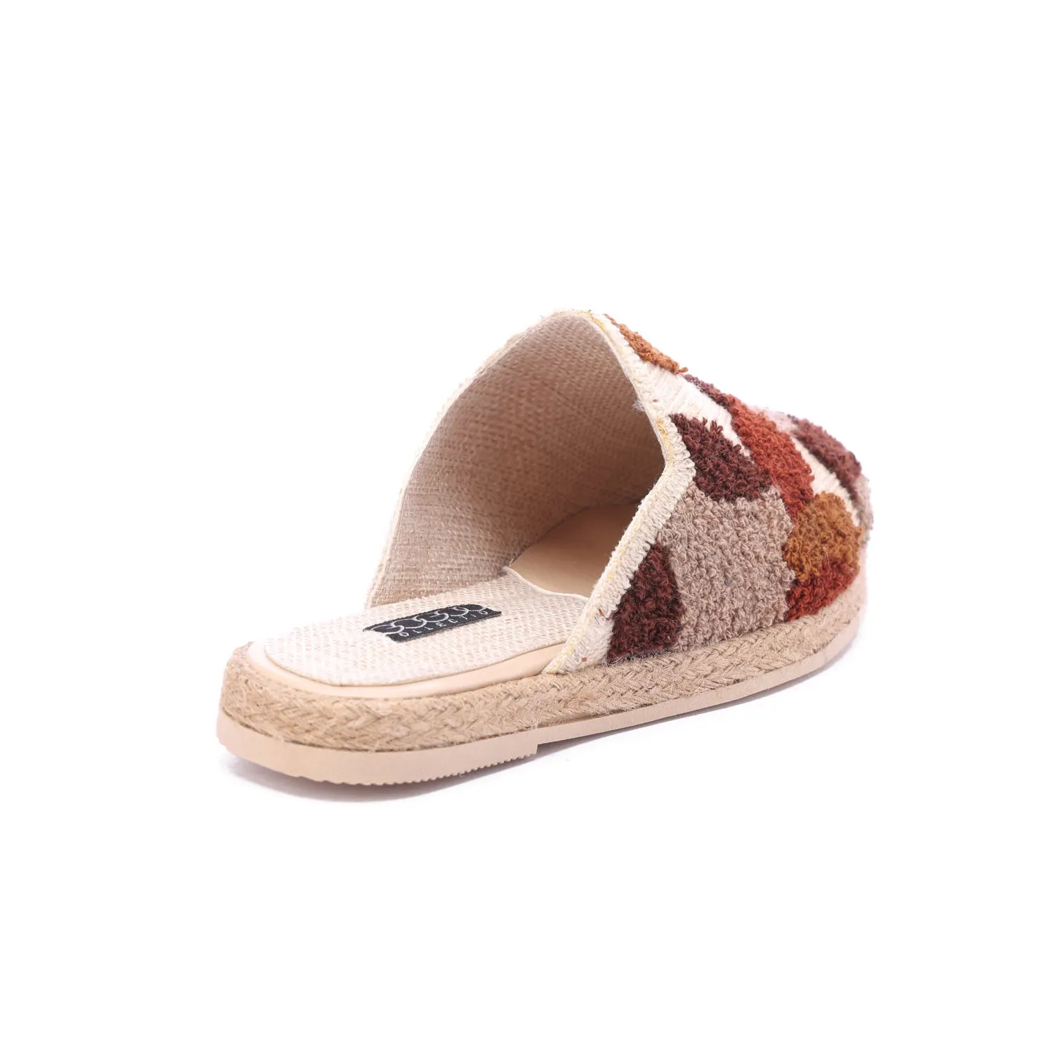 Cozy Luxe Woven Mules-Beige
