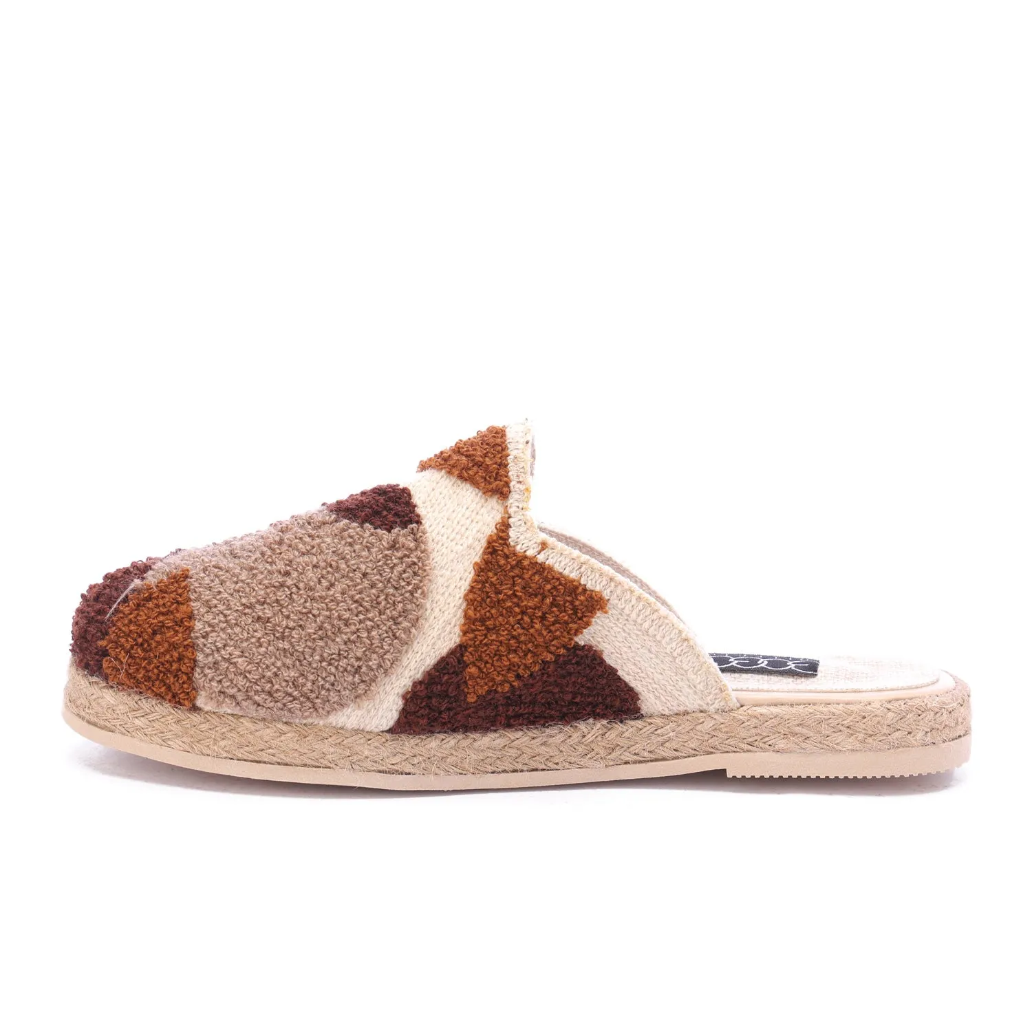 Cozy Luxe Woven Mules-Beige