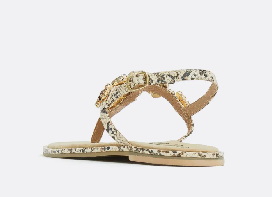 Cuple Multicolor Flat Sandals