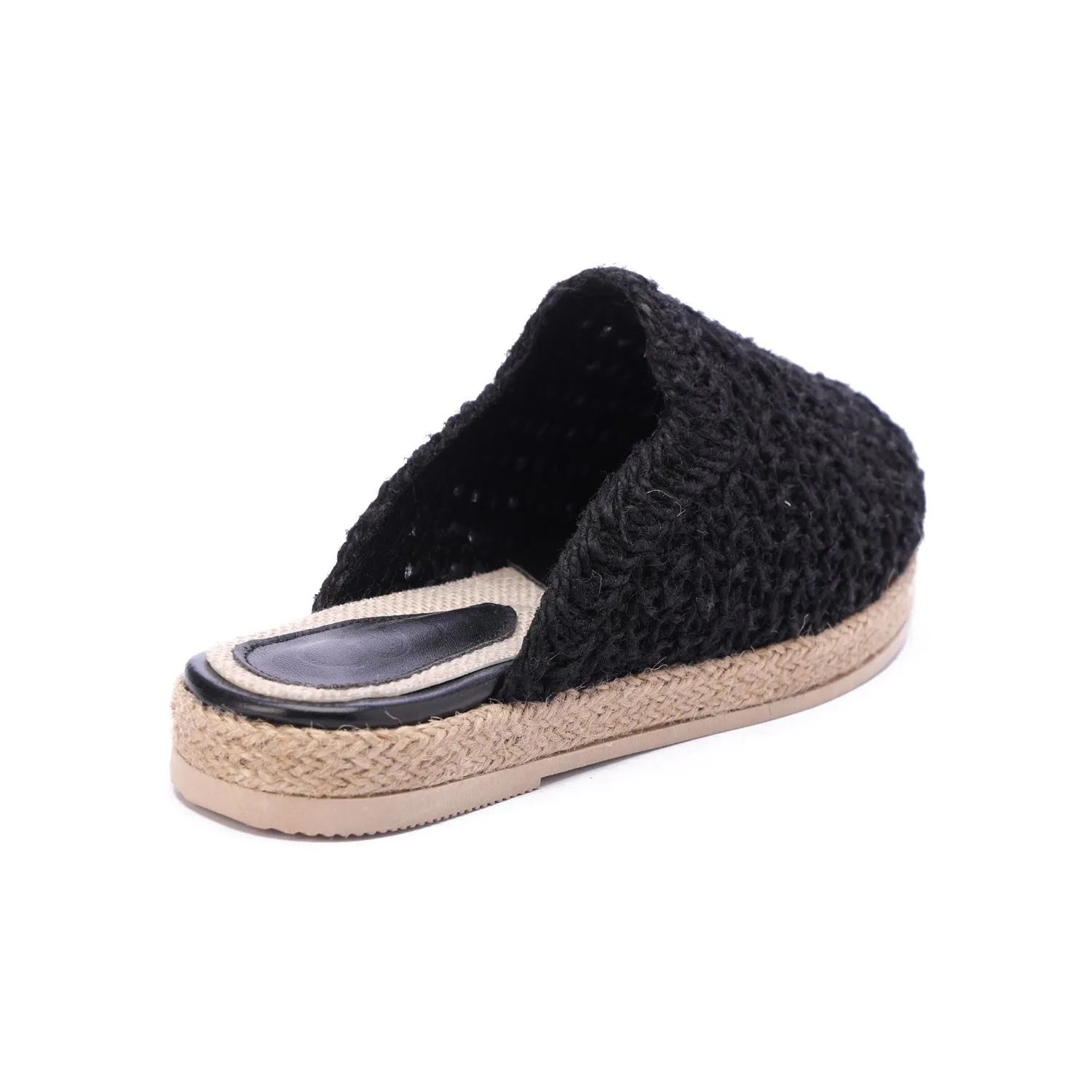Flat Sole Slip-On Clogs-Black