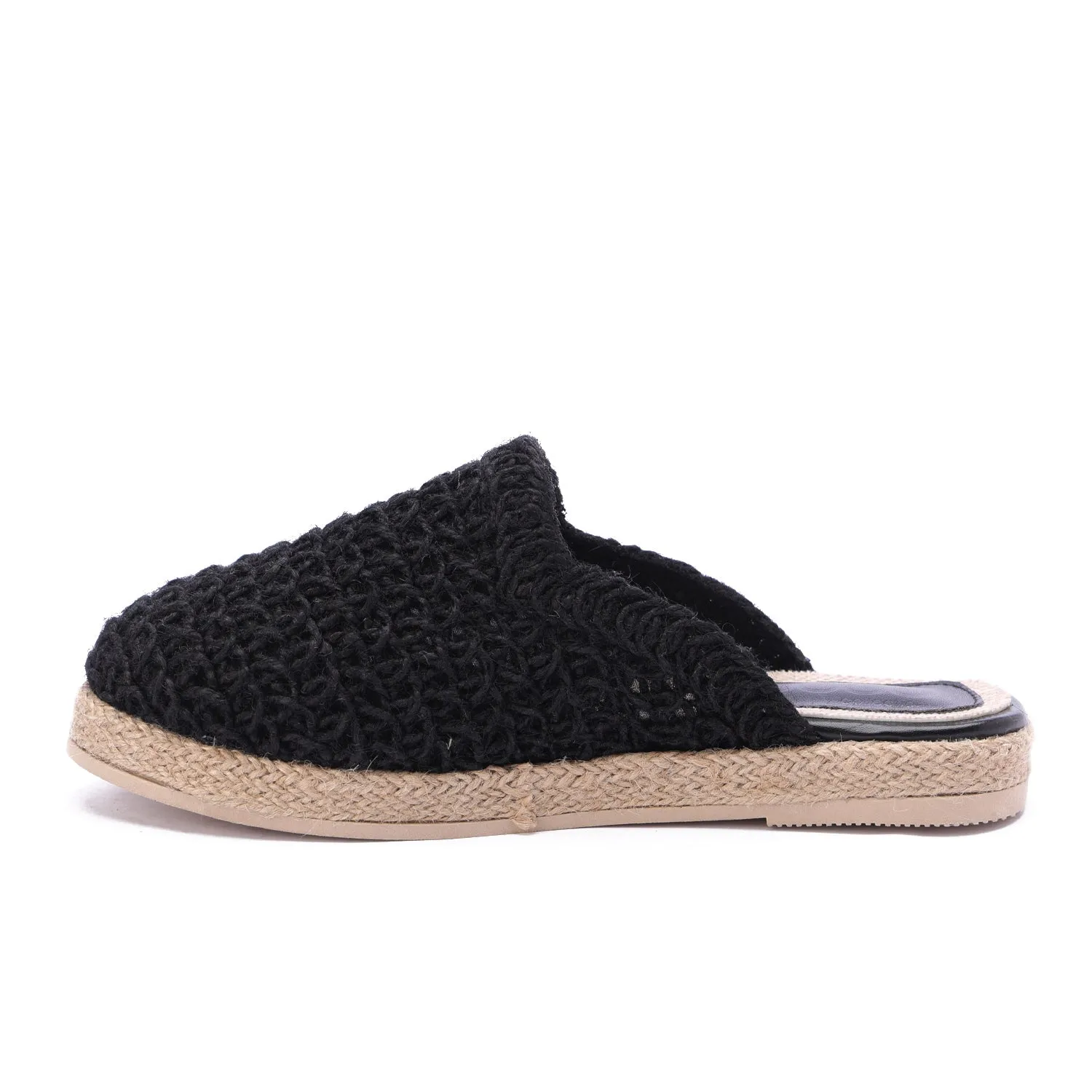 Flat Sole Slip-On Clogs-Black
