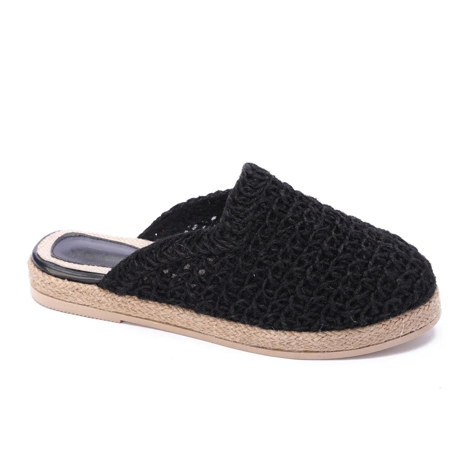 Flat Sole Slip-On Clogs-Black