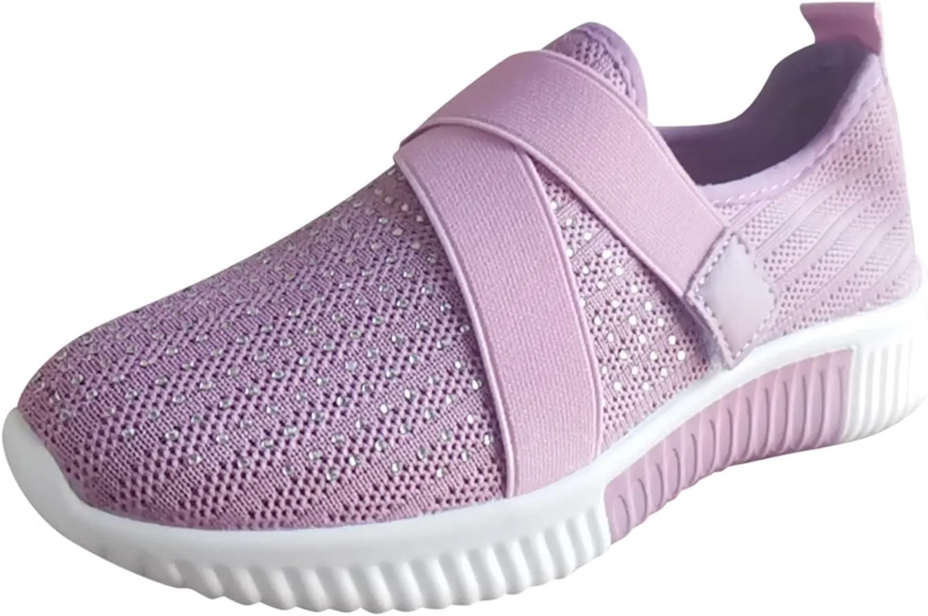 Hiking Shoes Women Women's Casual Shoes Orthopedic Sneakers for Women Walking Shoes Outdoor Walking Shoes Slip on Sock Sneakers Dressy Tennis Shoes for Women