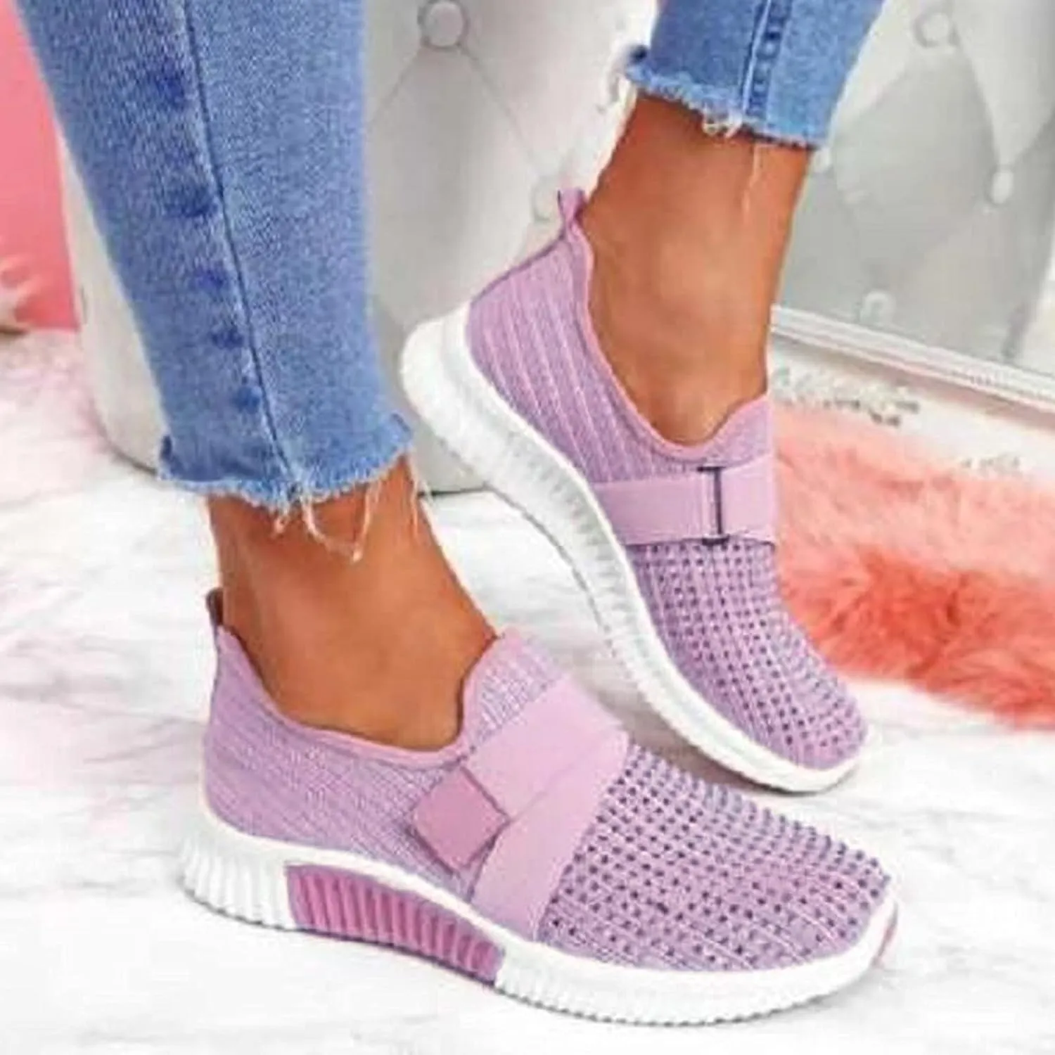 Hiking Shoes Women Women's Casual Shoes Orthopedic Sneakers for Women Walking Shoes Outdoor Walking Shoes Slip on Sock Sneakers Dressy Tennis Shoes for Women