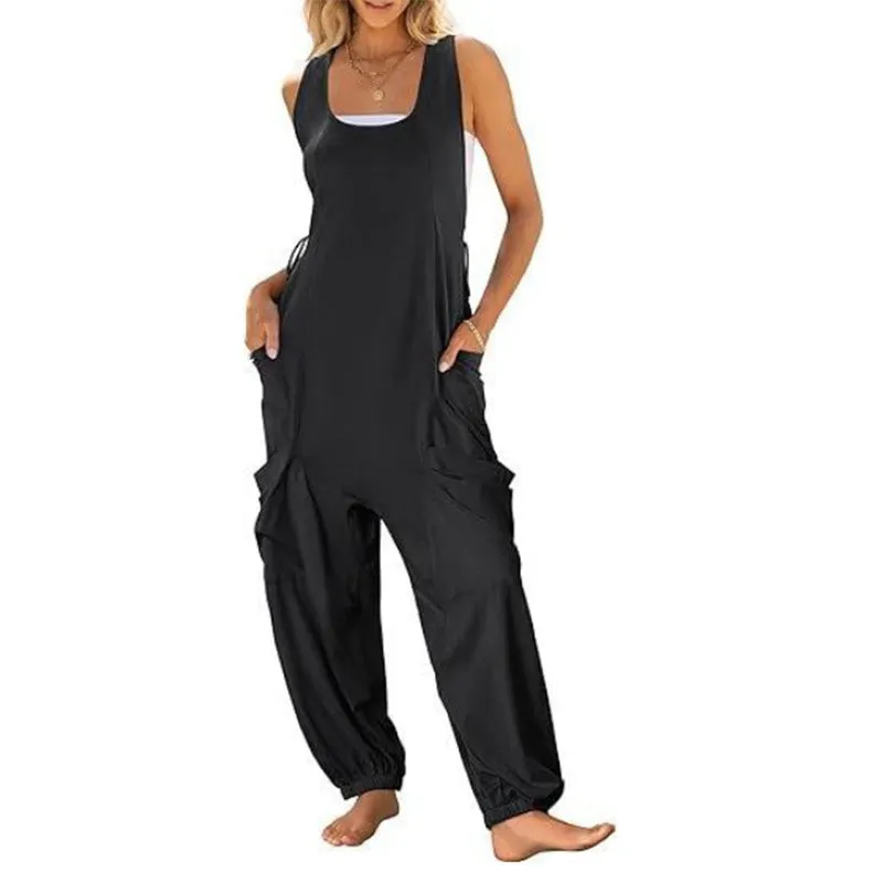 hot sale - Women's Sleeveless Baggy Jumpsuit