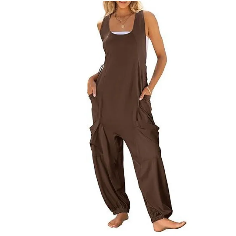hot sale - Women's Sleeveless Baggy Jumpsuit
