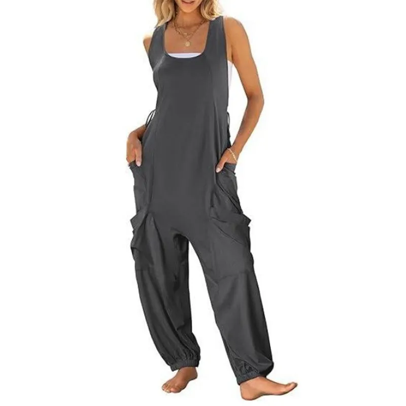 hot sale - Women's Sleeveless Baggy Jumpsuit