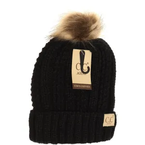KIDS CC Beanie Fur Lined Beanie ~ Various Colours