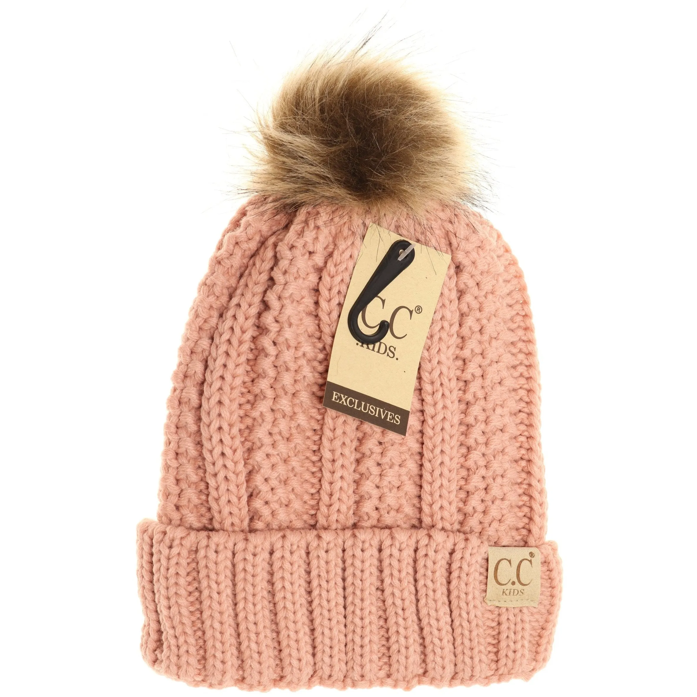 KIDS CC Beanie Fur Lined Beanie ~ Various Colours