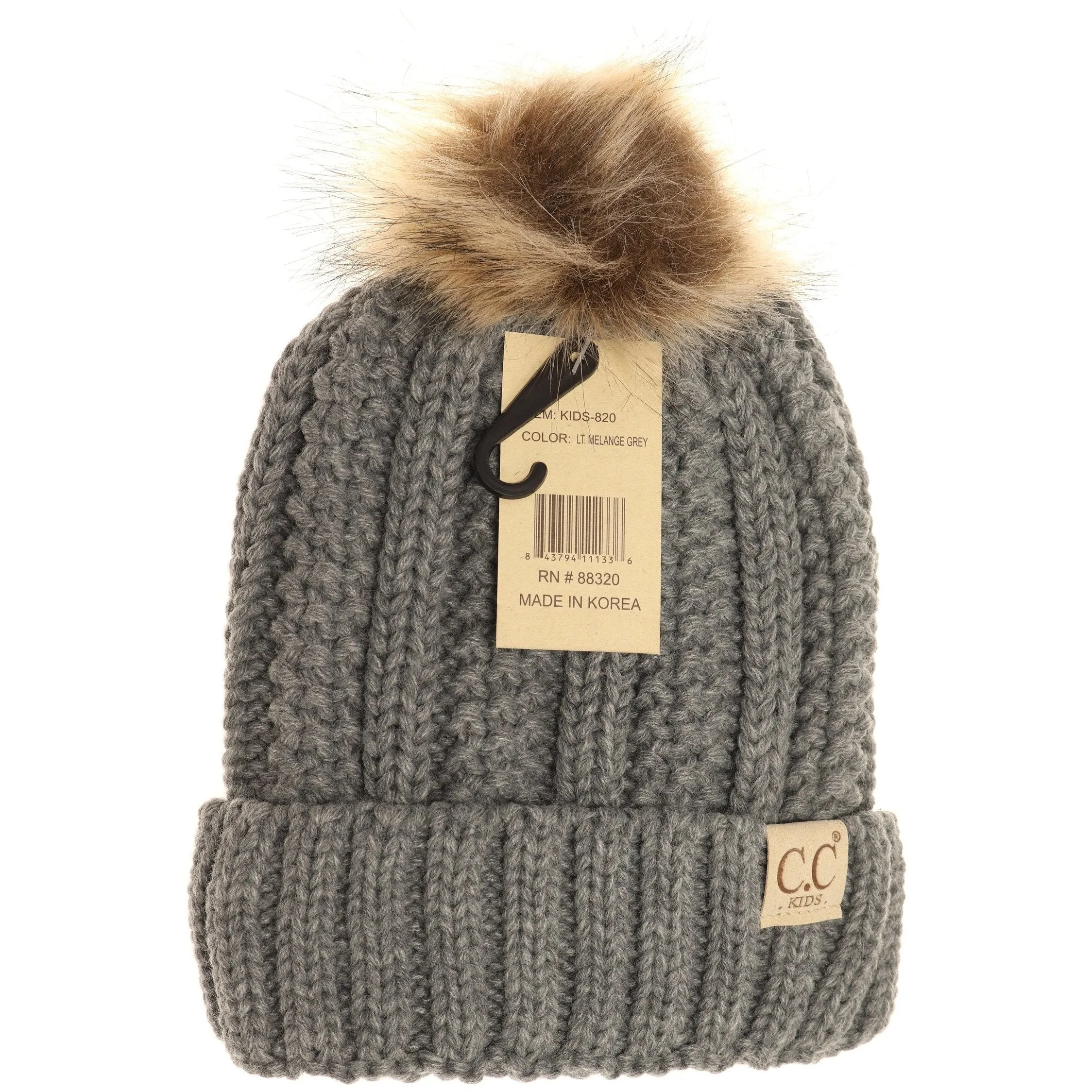 KIDS CC Beanie Fur Lined Beanie ~ Various Colours