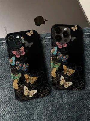 Retro Colorful Butterfly Phone Case