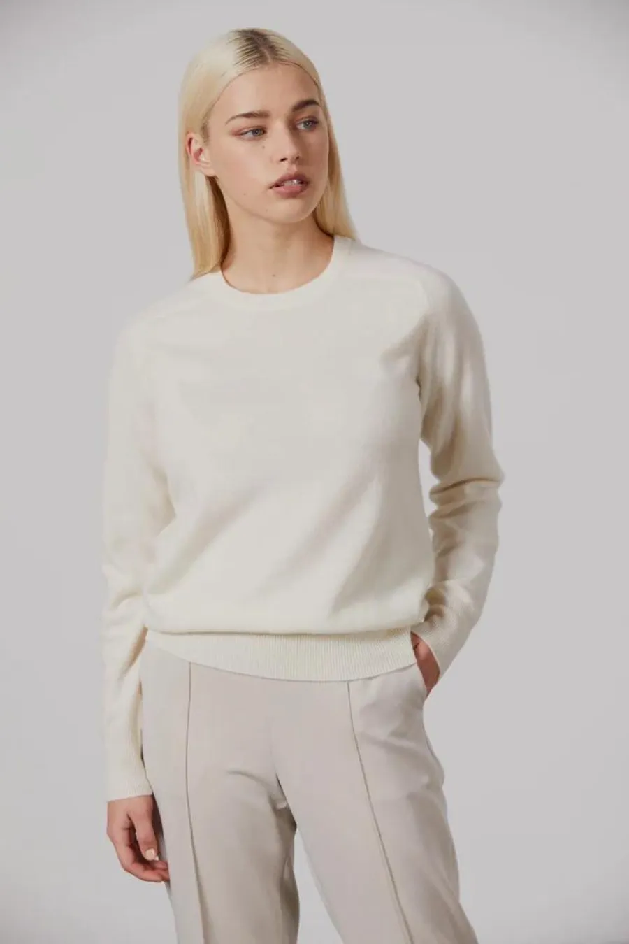 Sam Cashmere Crew Cream