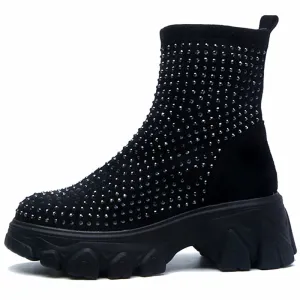 Women's Winter Boots Rhinestone Platform Boot