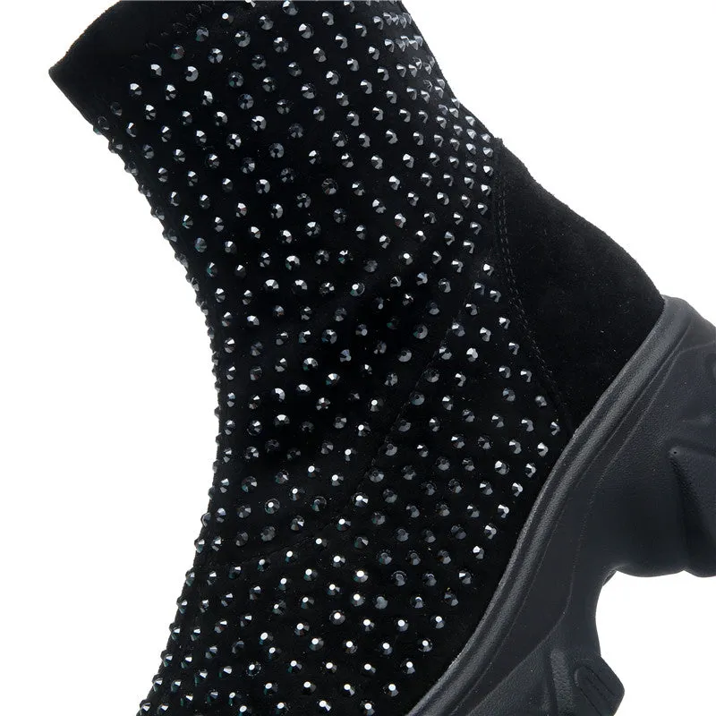 Women's Winter Boots Rhinestone Platform Boot